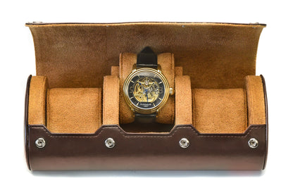 3 Watch Case - Espresso Brown