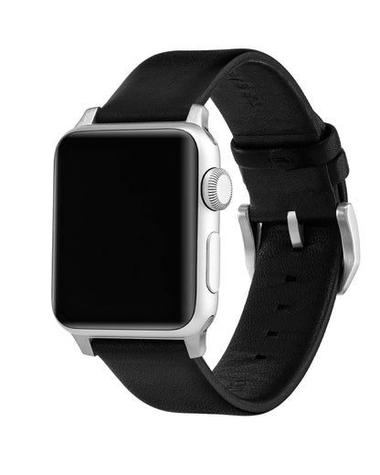 Apple Watch Leather Band - Silver Hardware 41mm