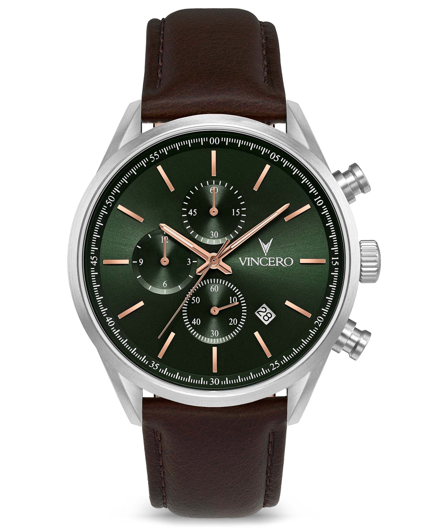 The Chrono S2 40mm - Dark Olive/Silver