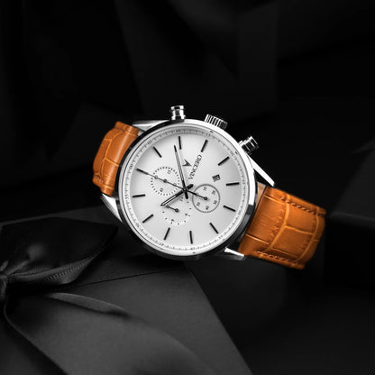 The Chrono S2 - Silver/Tan