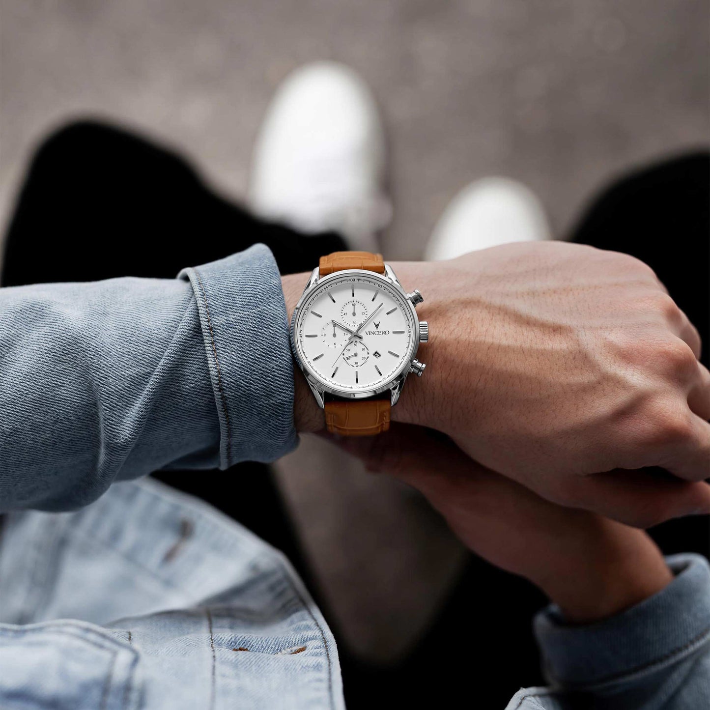 The Chrono S2 - Silver/Tan