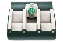 Load image into Gallery viewer, 6 Watch Case - Royal Green (Ivory White)
