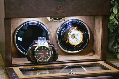 Luxury Watch Winder Box - Coffee Brown