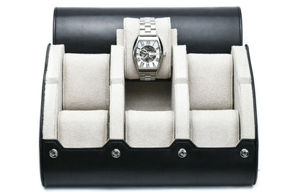 6 Watch Case - Jade Black (Ivory White)