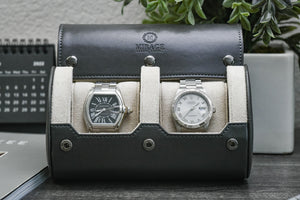 2 watch roll cases