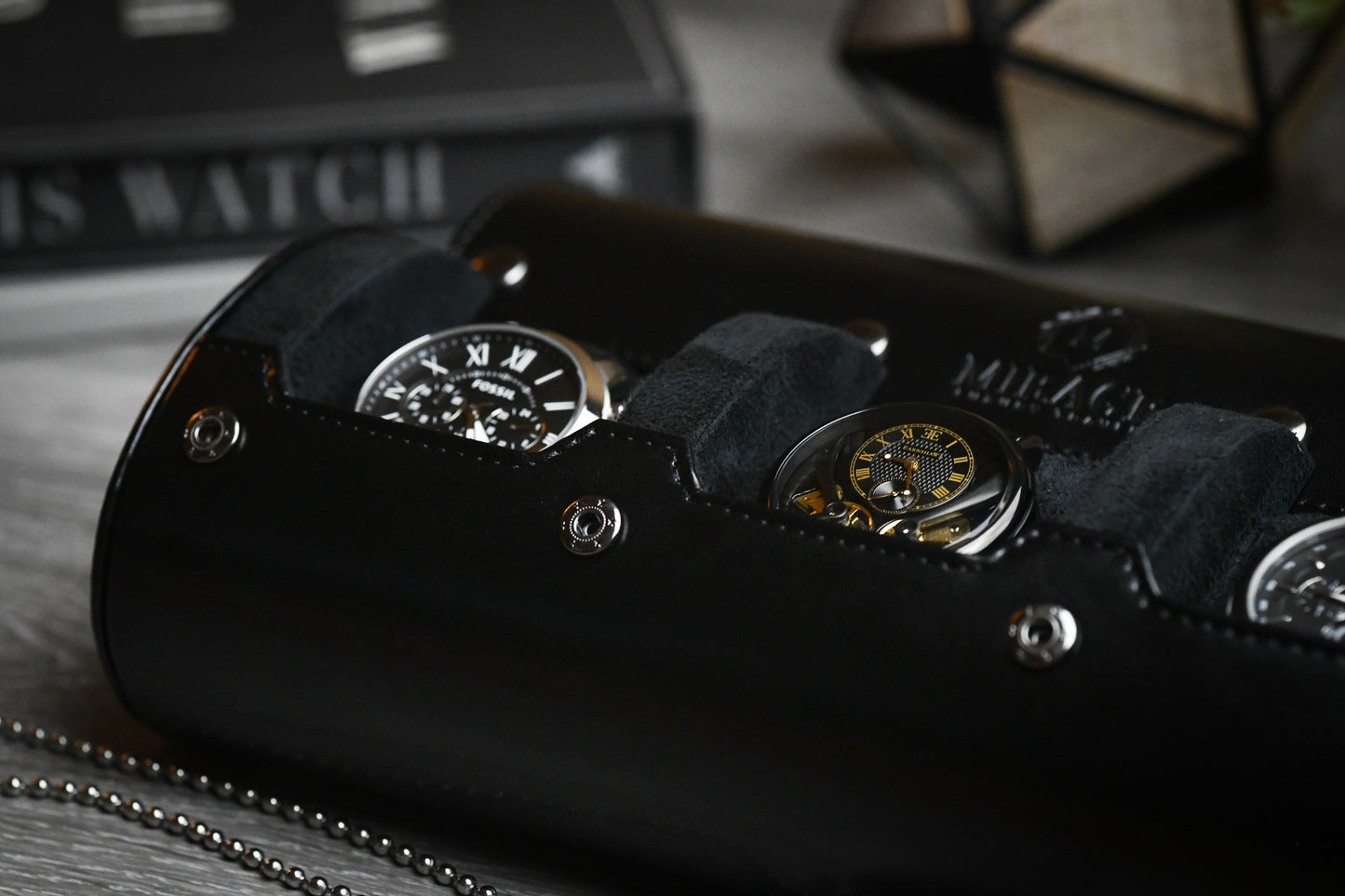 3 Watch Case - Super Black