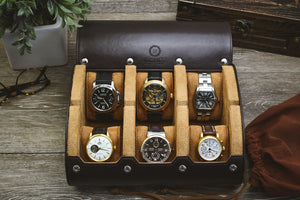 6 slots watch travel cases