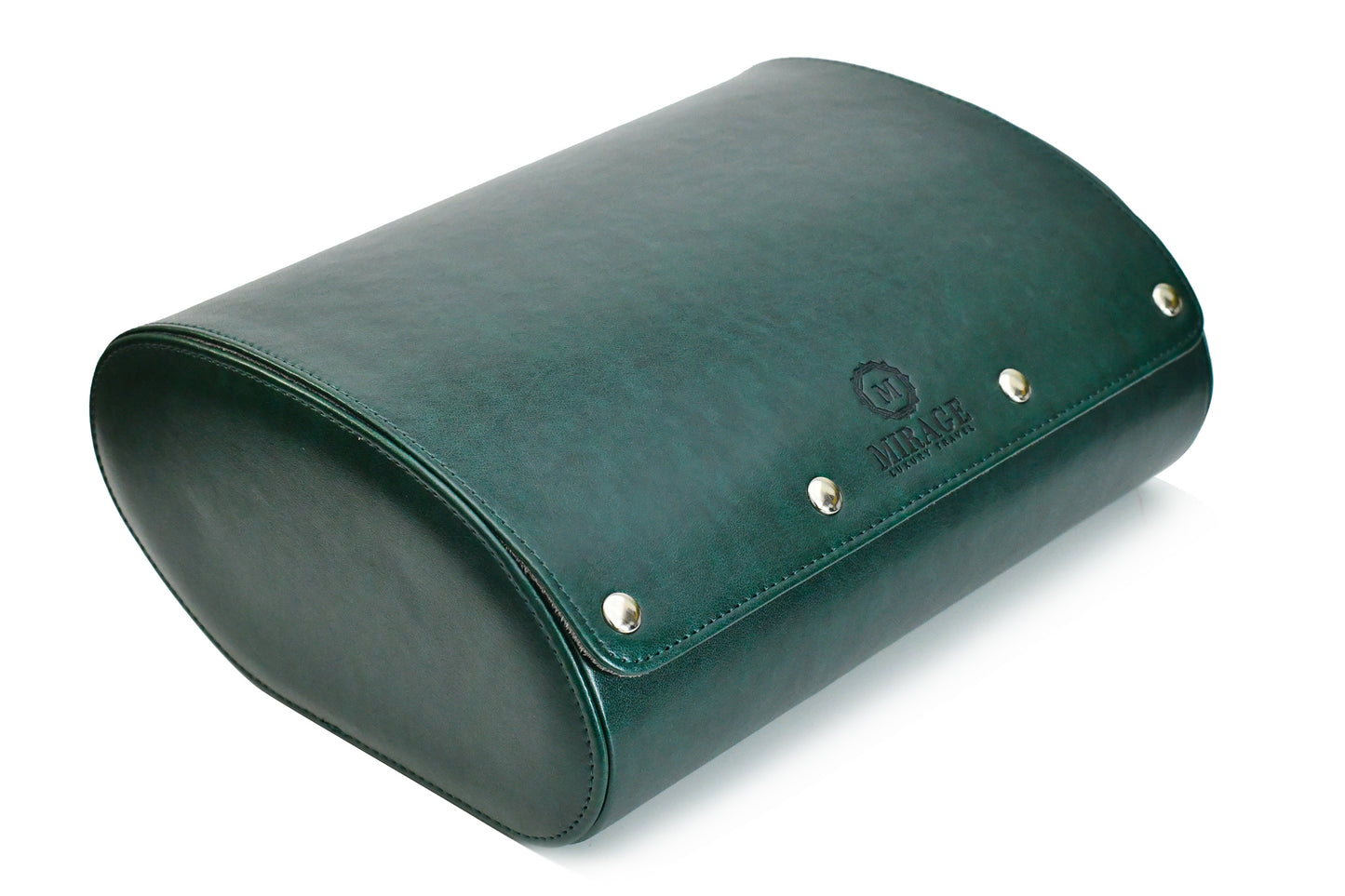 6 Watch Case - Royal Green (Ivory White)