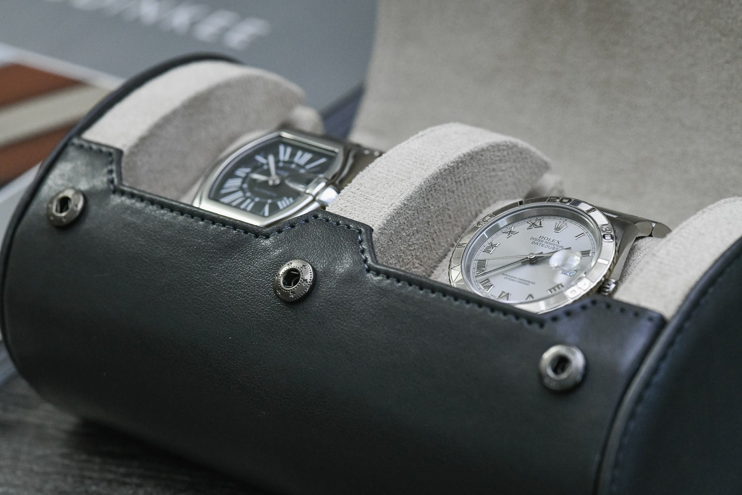 2 Watch Case - Slate Gray (Ivory White)