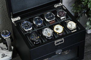 Glass cover watch winder