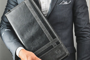 Tie case with compartments