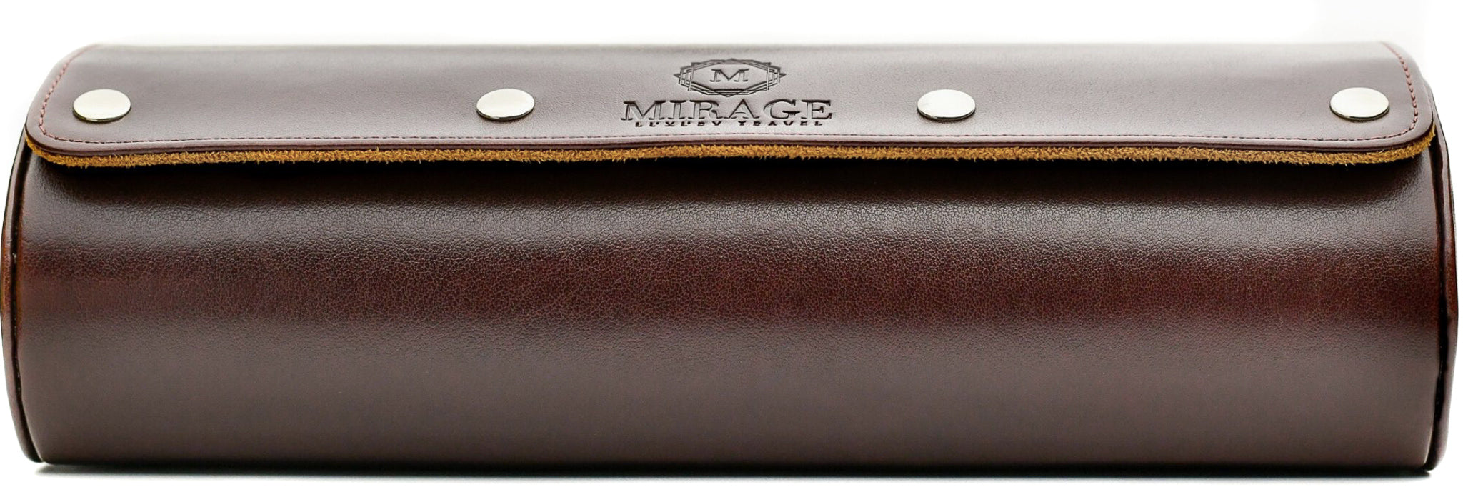 Tawny Brown Cow Leather Watch Roll - 3 Watches – MIRAGE LUXURY TRAVEL
