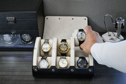 6 Watch Case - Jade Black (Ivory White)