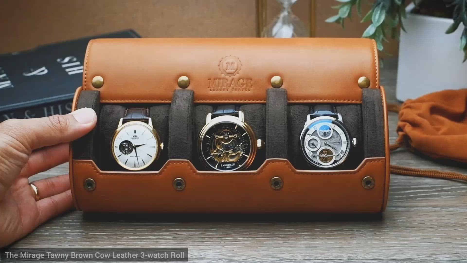 Watch Travel Case for men 3 slot