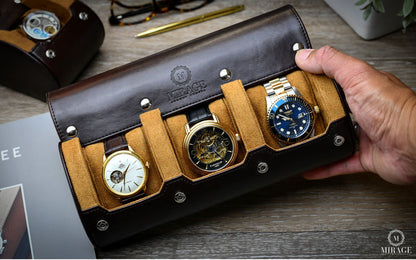 3 Watch Case - Espresso Brown